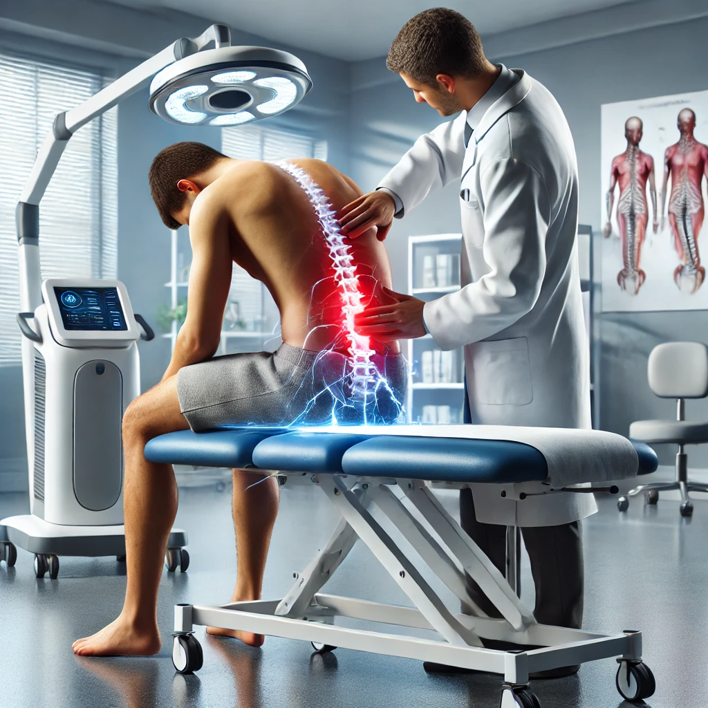 Behandlung am Rücken